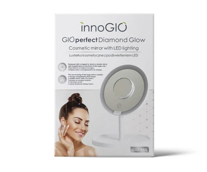 Urządzenie do twarzy InnoGIO Lusterko kosmetyczne GIOperfect Diamond Glow GIO-765